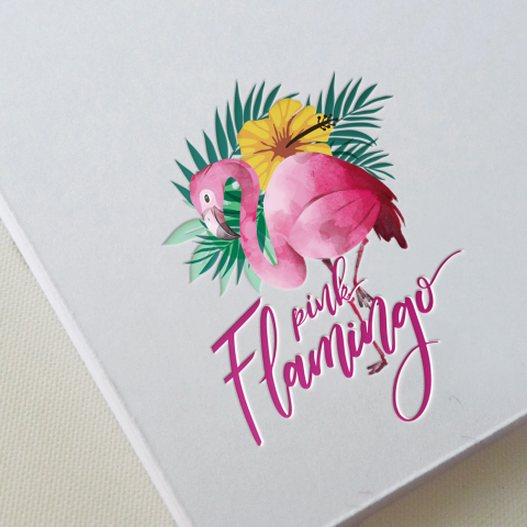 Логотип для ювелирного бренда Pink Flamingo. Бали, Индонезия.