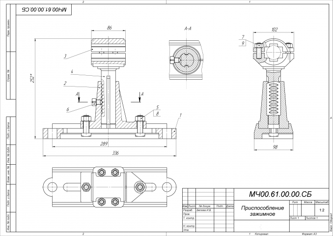 Приспособление зажимное