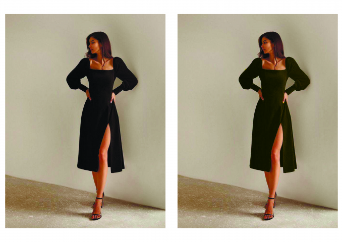 Изменение цвета одежды