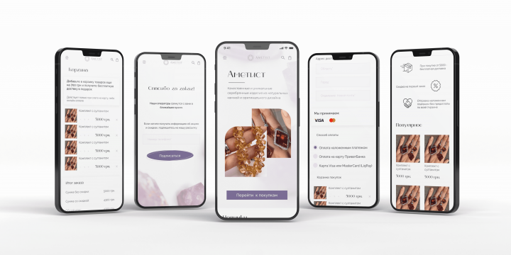 Мобильная адаптация интернет-магазина бижутерии