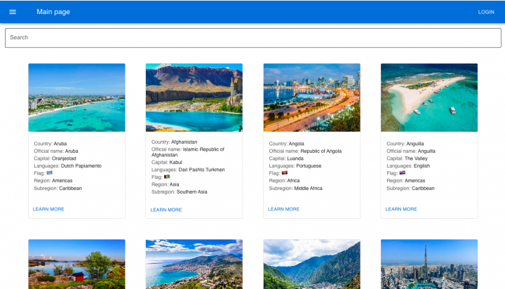 Пример landing page