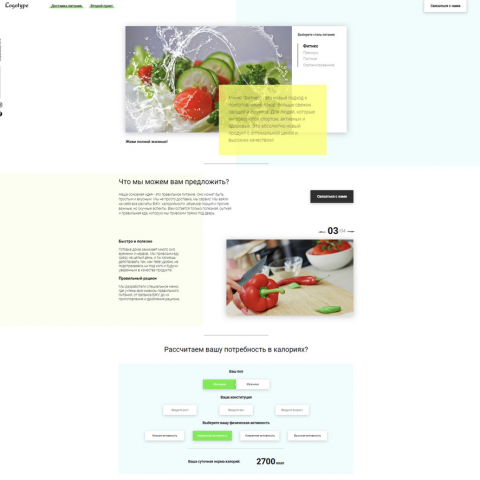 Landing Правильное Питание