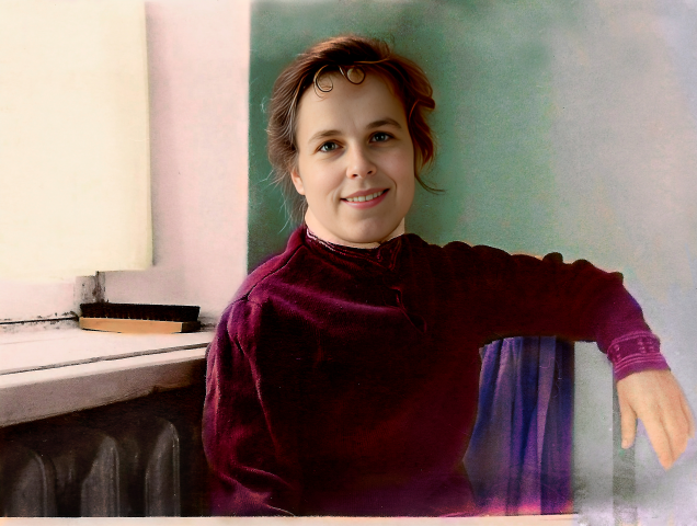 Реставрация и раскрашивание чб фото