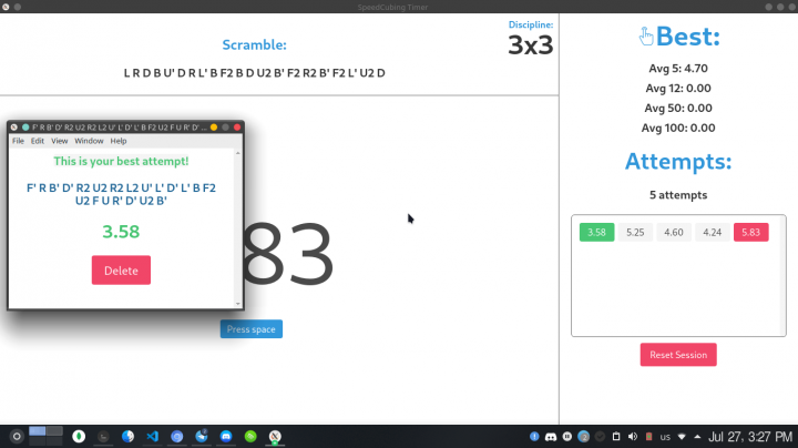 Таймер для сборки головоломок