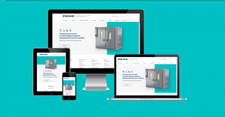 Адаптивная верстка сайта Polair