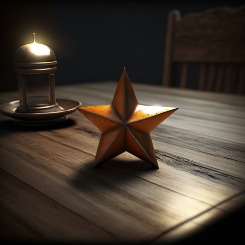 star on the table