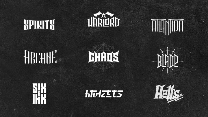 Lettering logos