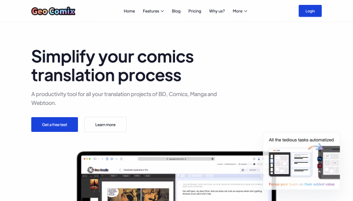 "Geo Comics" Website
