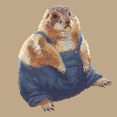 Пиксель-арт "Суслик"