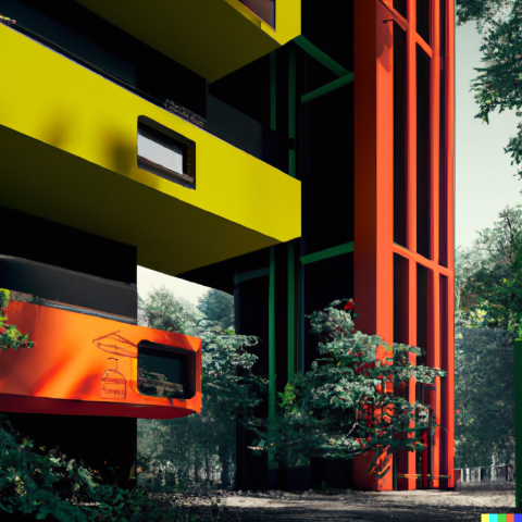 [AI GENERATED] Dalle 2 exterior architecture