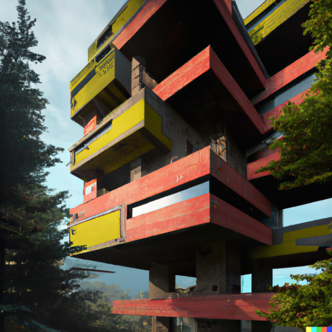 [AI GENERATED] Dalle 2 exterior architecture