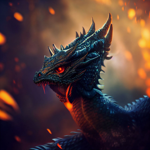 [AI GENERATED] invariant dragon image