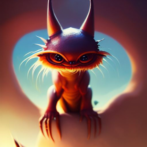 [AI GENERATED] cute creature from parallel reality