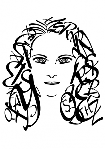 Портрет из шрифта