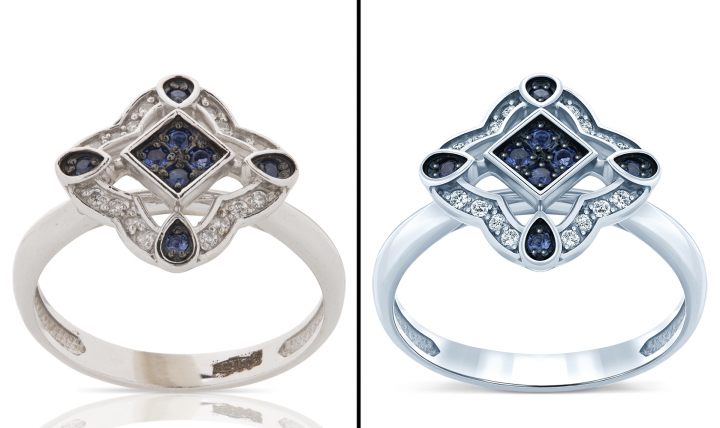 Ретушь, отрисовка ювелирного изделия