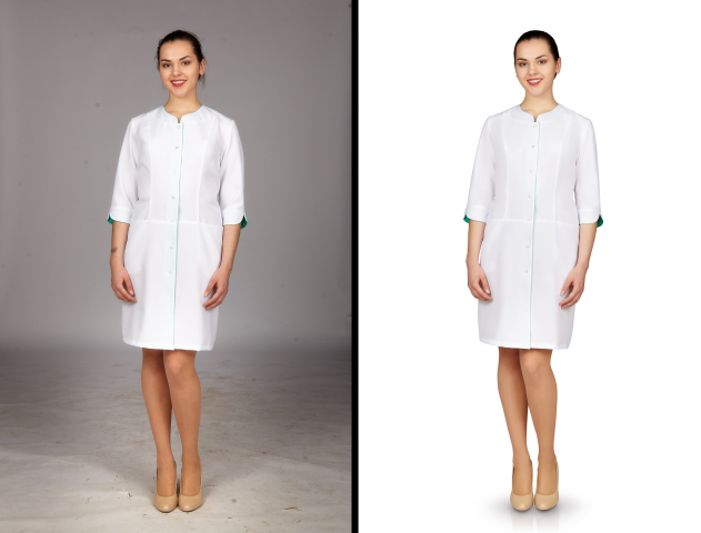 Предметная обработка. Одежда на модели