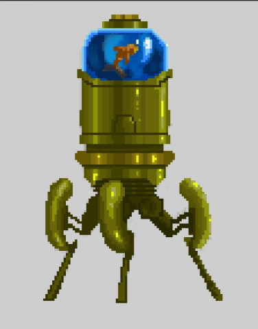 Пиксель арт, робот. Pixel art
