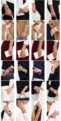 Часы на модели