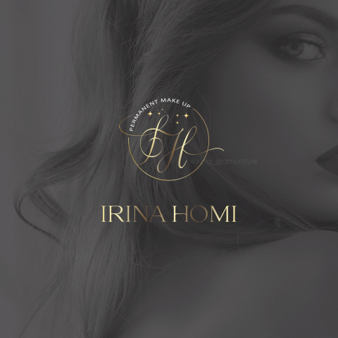 Логотип мастера перманентного макияжа, бюти индустрии