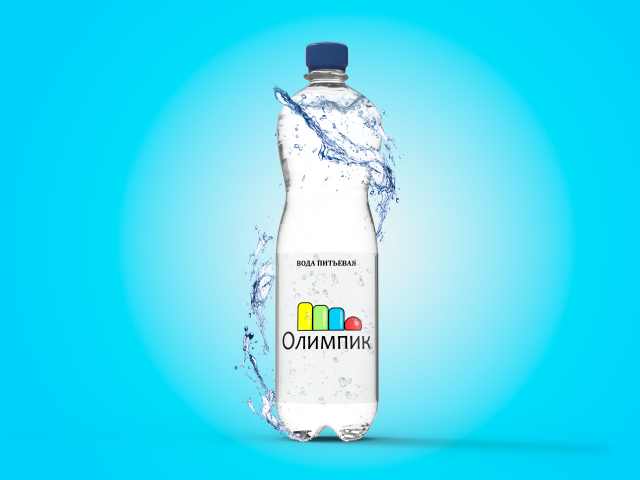 Вода с лого детского центра