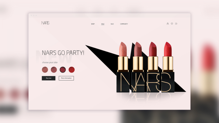 Главный экран "NARS"