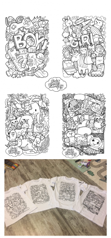 принт - разукрашка