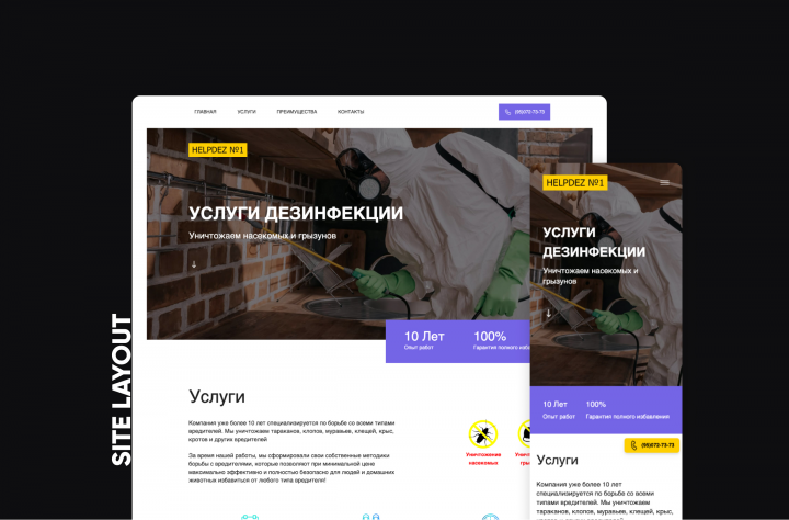 Услуги дезинфекции