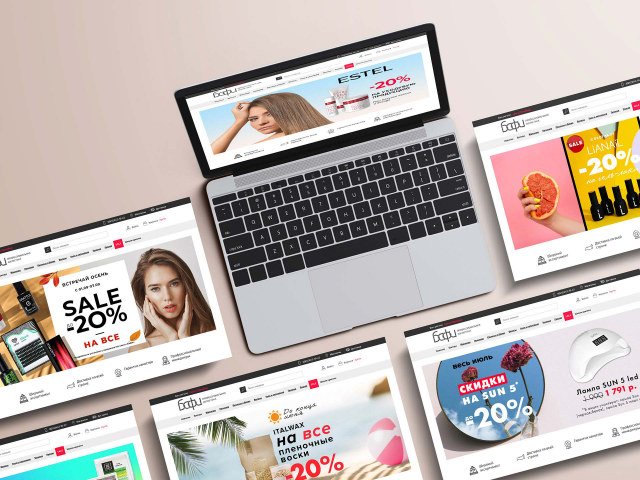 Баннеры для сети профессиональной косметики