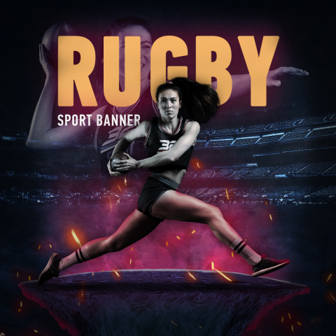 Рекламный баннер для регбийного клуба