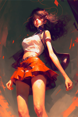 Аморфная девушка