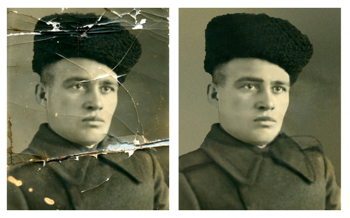 Реставрация и расцвечивание старой фотографии