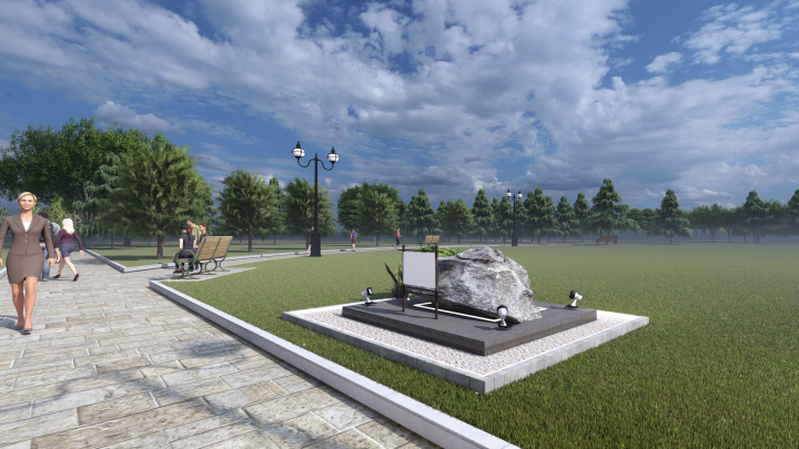 Создание памятного камня в городе Пятигорске