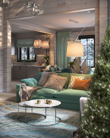 гостиная-кухня