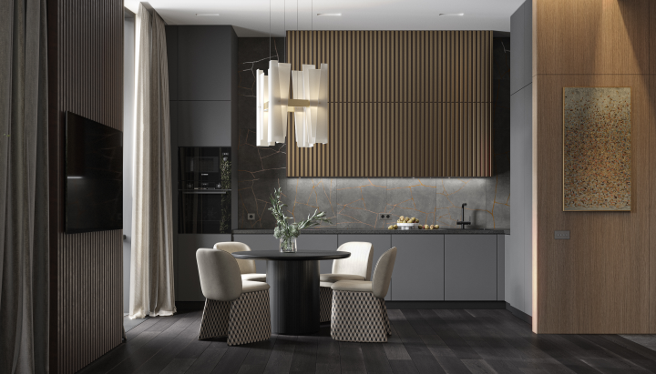 гостиная-кухня