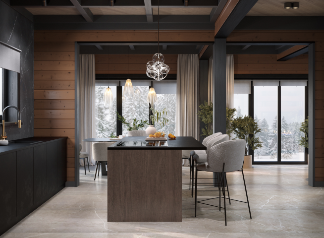 гостиная-кухня