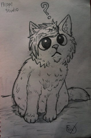 Эскиз котика