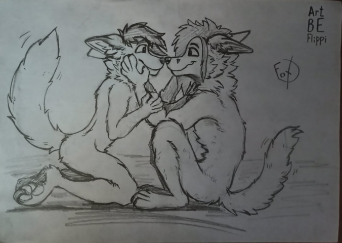 Эскиз влюбленной пары