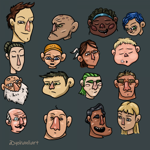 головы скетч