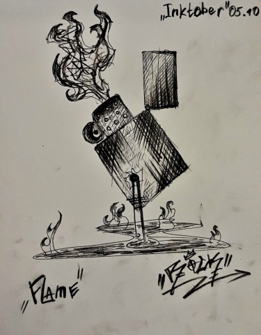 Графическая работа "Flame"