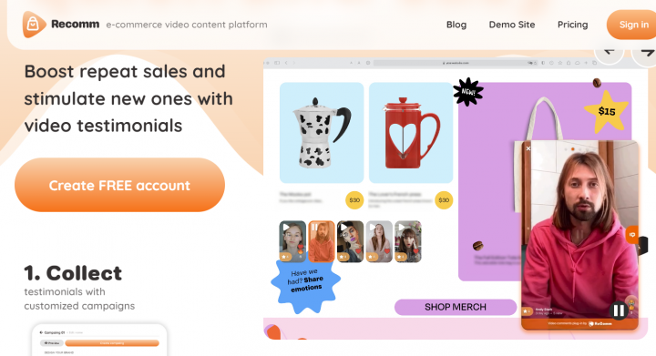 Recomm - плагин видеоконтента для ecommerce