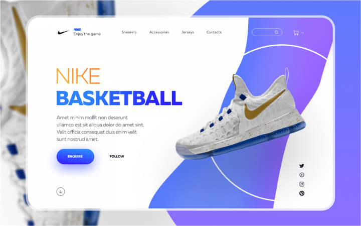 Дизайн-концепт для компании Nike