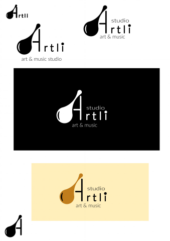 логотип для студии арта и музыки