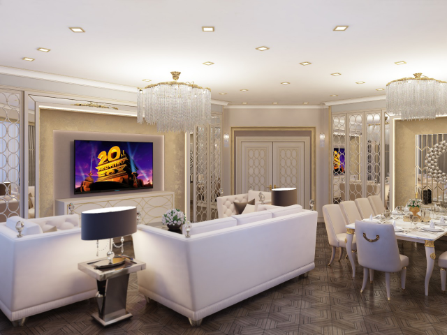 Неоклассика. Гостиная.