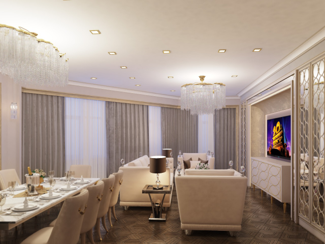 Неоклассика. Гостиная.