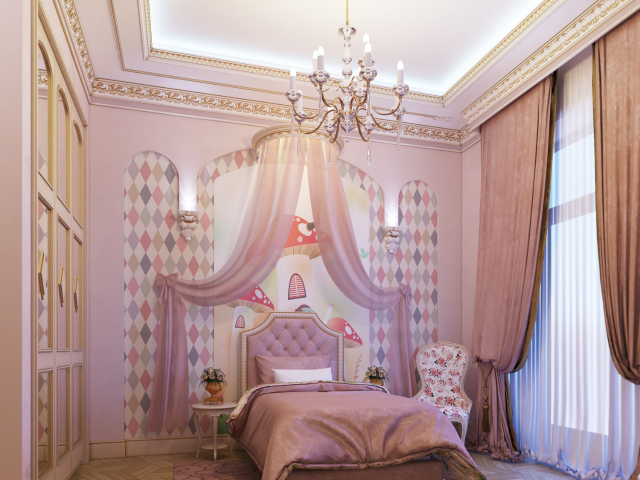 Неоклассика. Комната девочки.