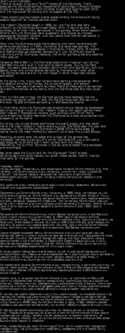 Перевод текста A Brief History of the Olympics