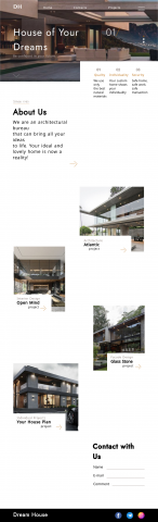 Сайт архитектурного бюро