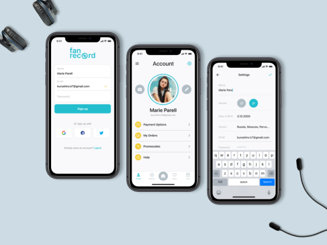 Дизайн мобильного приложения для магазина виниловых пластинок