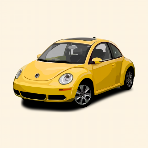 yellow car