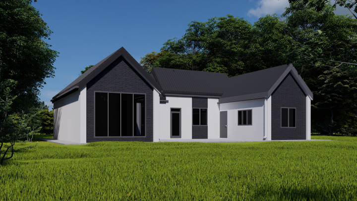 Коттеджный дом в стиле барнхаус